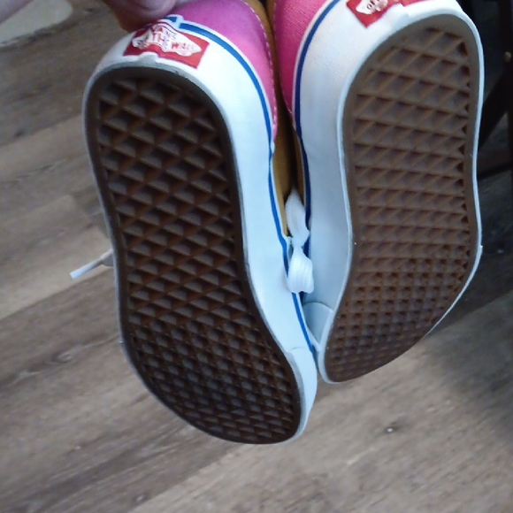 Vans Multi-Tone Blue, Mustard,Pink,Green Sneakers - Picture 5 of 9